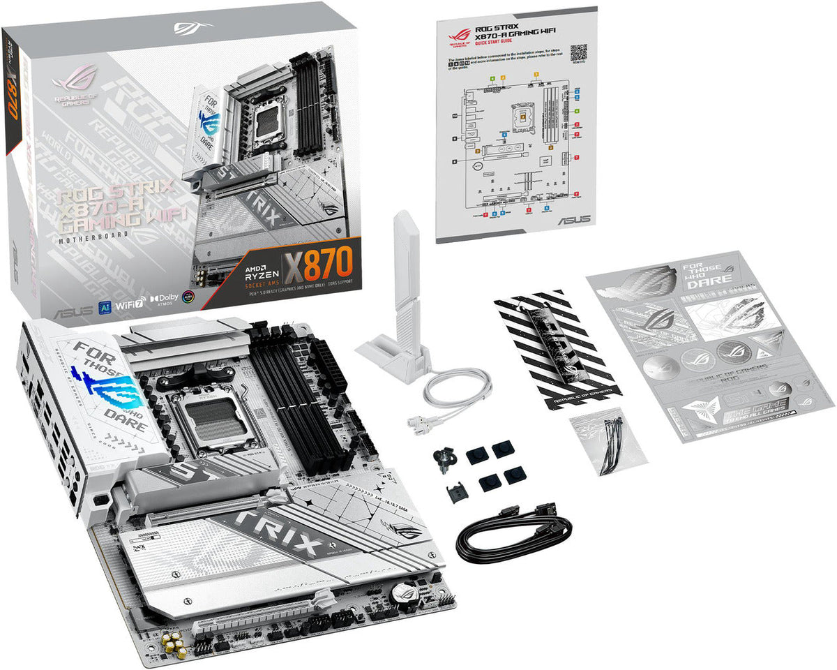 ASUS ROG Strix X870-A Gaming WiFi AM5 DDR5 ATX Motherboard White