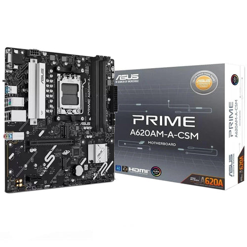 ASUS PRIME A620AM-A-CSM AMD A620A AM5 Micro-ATX Motherboard