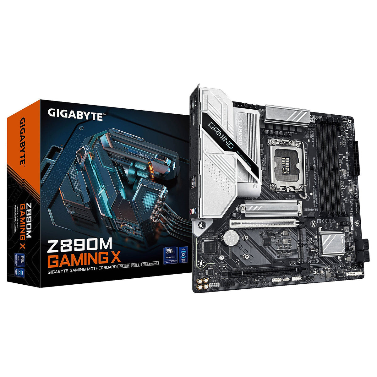 Gigabyte Z890M Gaming X LGA1851 DDR5 Micro-ATX Motherboard Black
