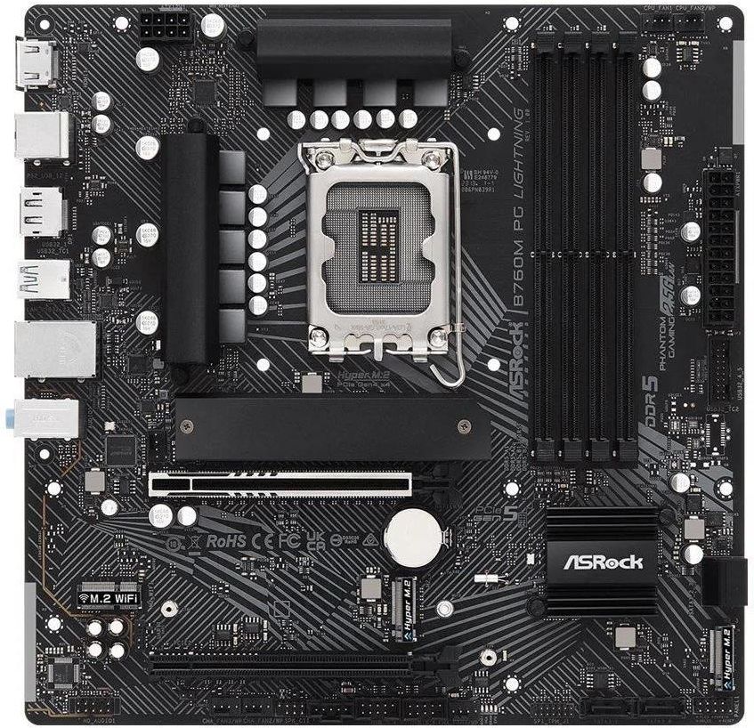 ASRock B760M PG Lighting DDR5 Micro-ATX Intel Motherboard