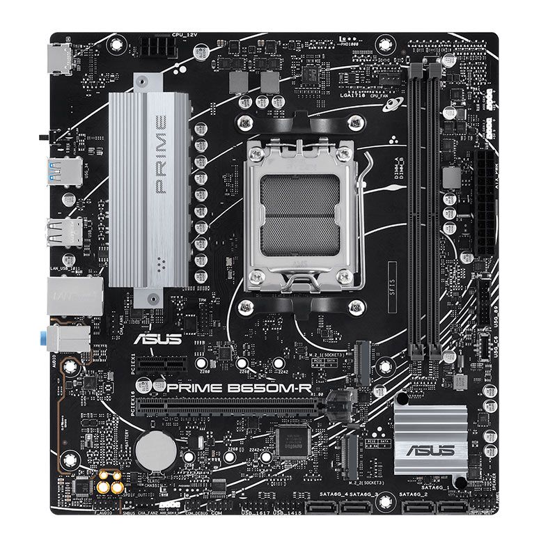 ASUS Prime B650M-R AM5 DDR5 Micro-ATX Motherboard Black