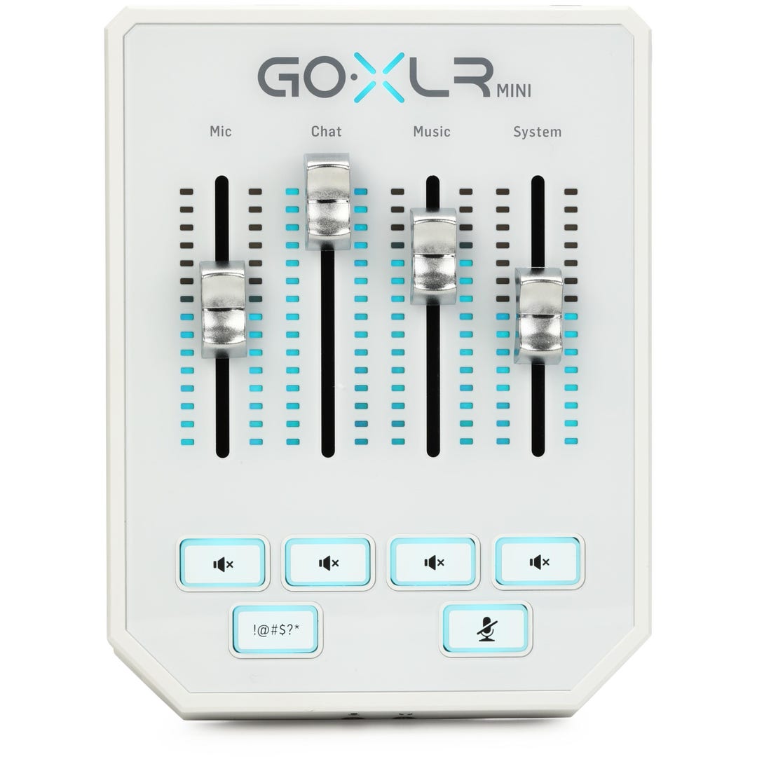 TC Helicon GoXLR Mini Online Broadcast Mixer White