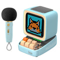 Divoom Ditoo-Mic Retro Pixel Art Bluetooth Karaoke Speaker - Blue