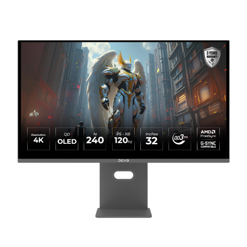 Devo Gaming Monitor 32" QD-OLED 4K 240Hz 0.03ms - Black