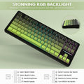 Attack Shark M87 Pro V2 Wireless Mechanical Keyboard White Jade Switch - Matcha