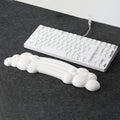 Keyboard Cloud Wrist Rest Memory Foam with Non-Slip Base - White