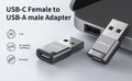 USB-C Female to USB-A Male Adapter