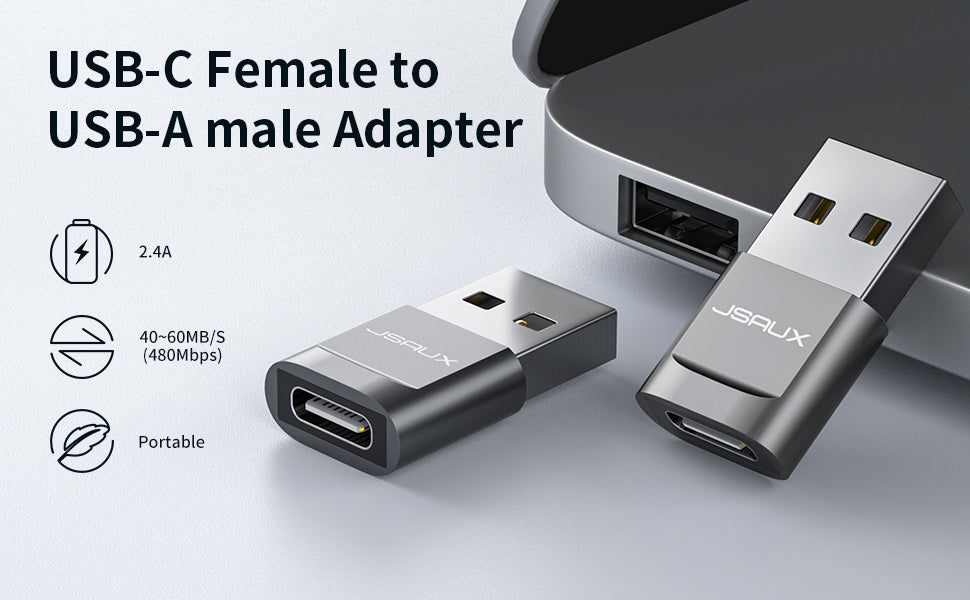 USB-C Female to USB-A Male Adapter
