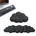 Cloud Wrist Rest Keyboard Memory Foam Support 2-Piece - Black