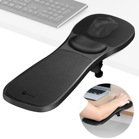Ergonomic Adjustable Sliding Wrist Rest for Keyboard and Mouse - Black