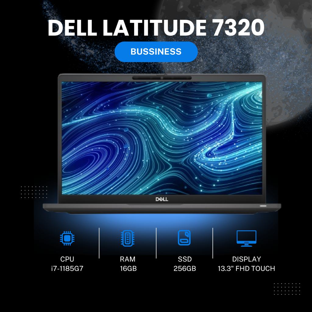 Dell Latitude 7320 13.3" Core i7 11th Gen 16GB RAM 256GB SSD Refurbished Laptop, supplier model photo 2