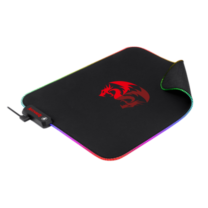 REDRAGON RGB LED LARGE GAMING MOUSE PAD SOFT MATT WITH NONSLIP BASE, STITCHED EDGES (330 X 260 X 3MM) MOUSEPAD Gamers Point 8.000 