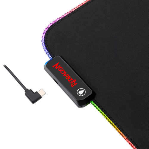 REDRAGON RGB LED LARGE GAMING MOUSE PAD SOFT MATT WITH NONSLIP BASE, STITCHED EDGES (330 X 260 X 3MM) MOUSEPAD Gamers Point 8.000 