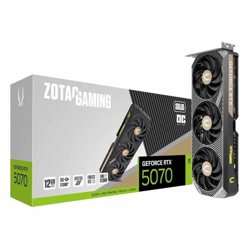 ZOTAC GAMING GeForce RTX 5070 SOLID OC 12GB GDDR7